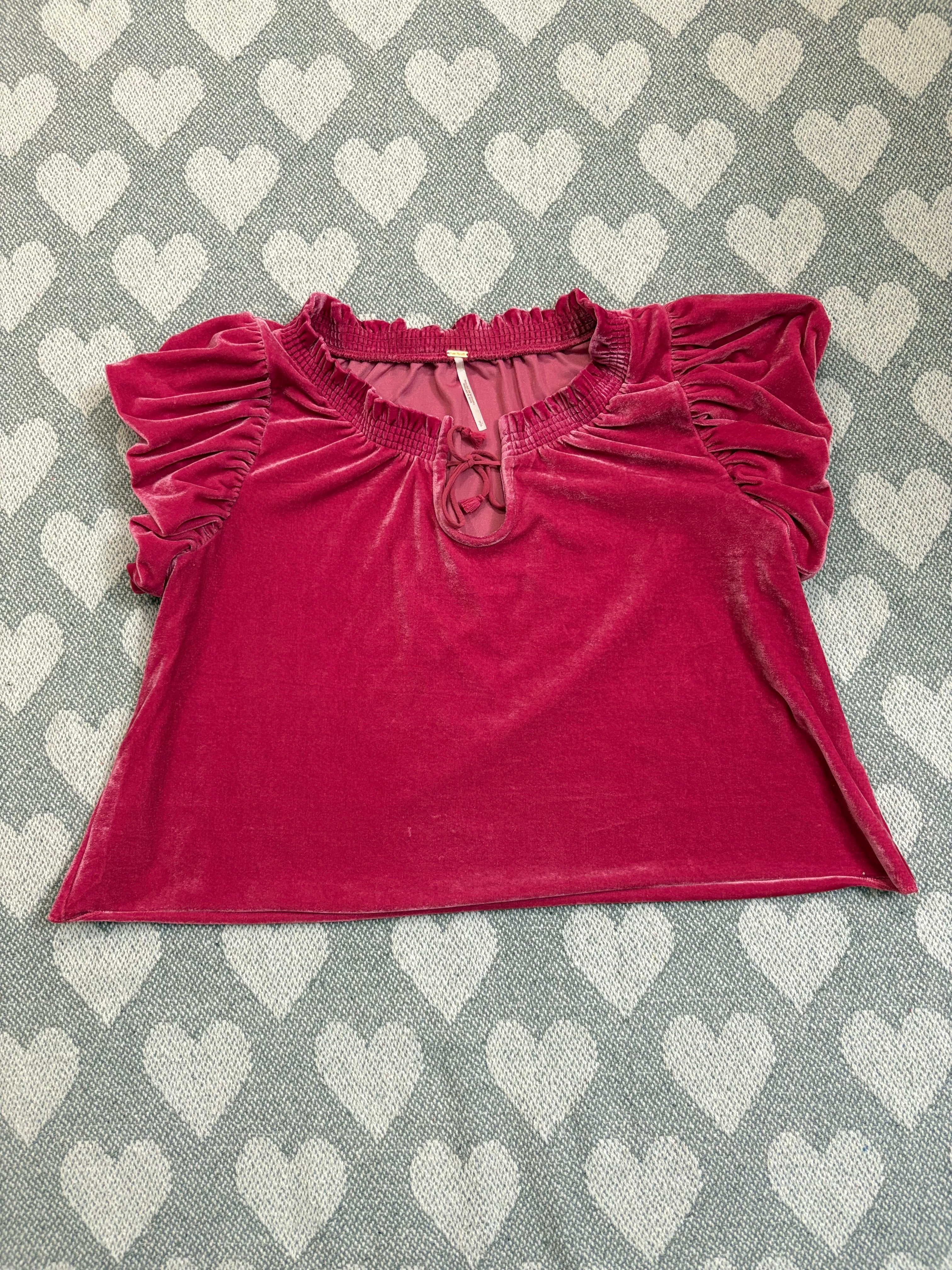 Free People Velvet Crop