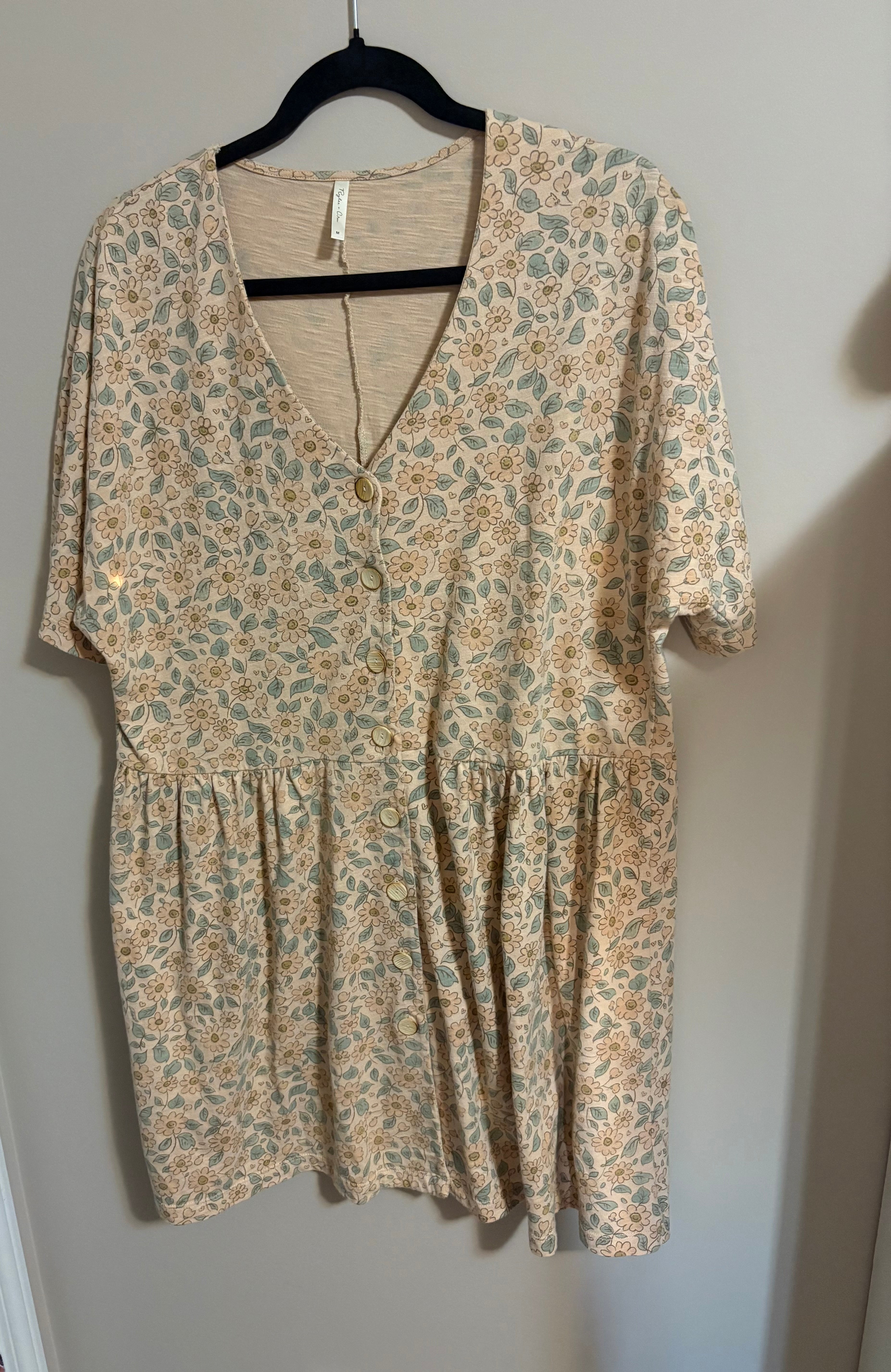 Rylee + Cru Button Mini Dress