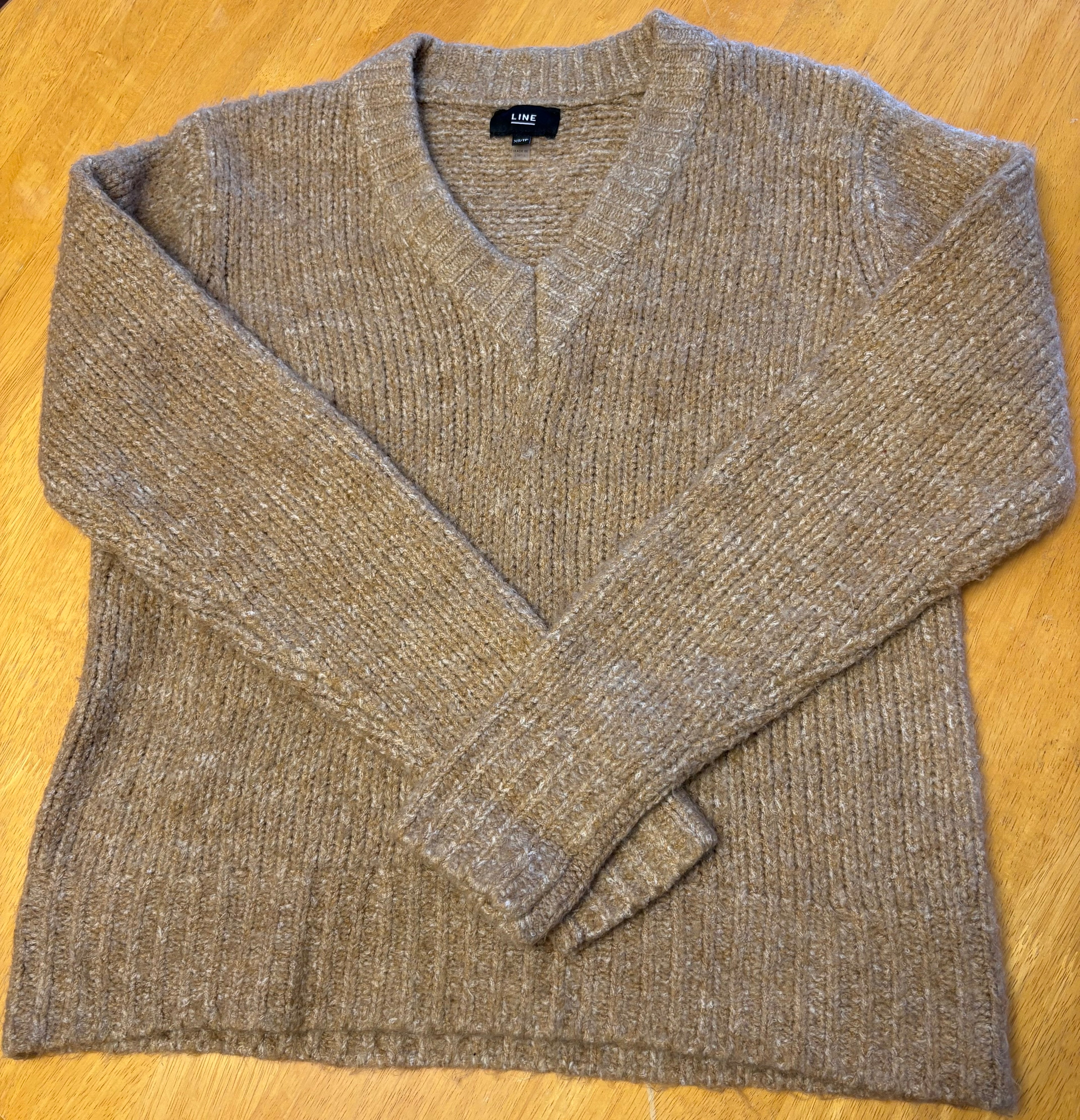 Line V Neck Sweater