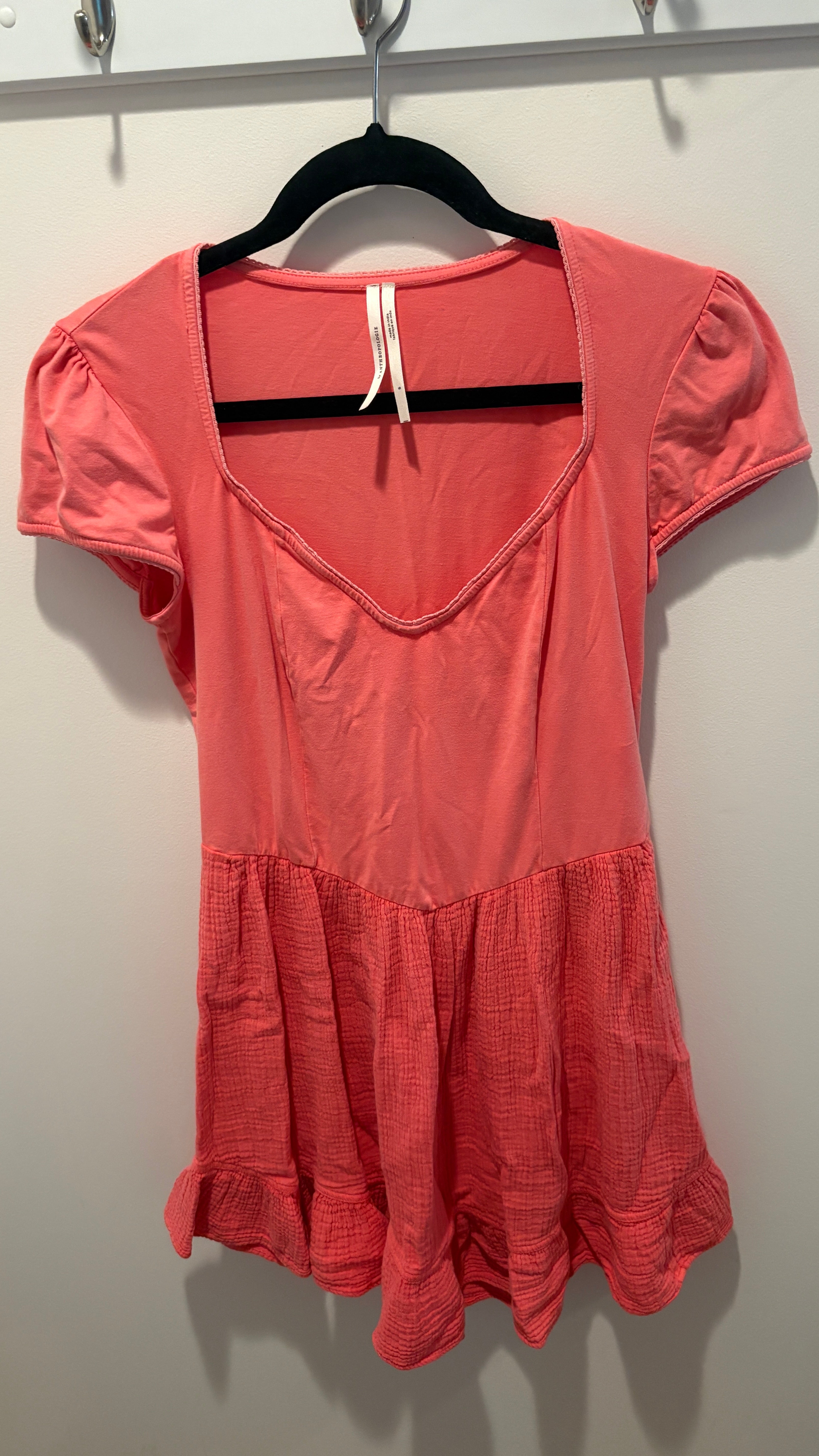 By Anthropologie Short Sleeve Mini Dress