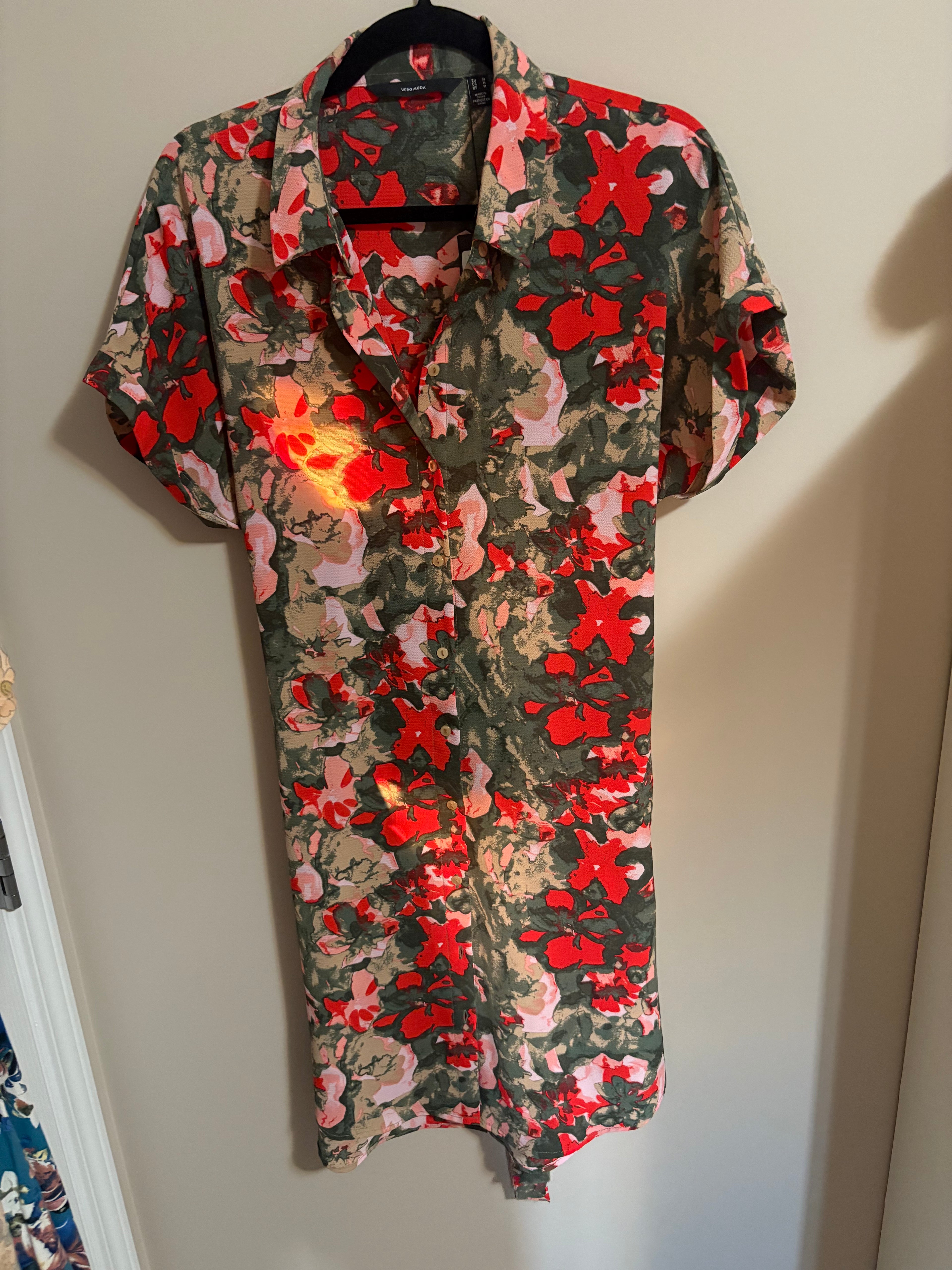 NWT Vero Moda Short Sleeve Shirt dress