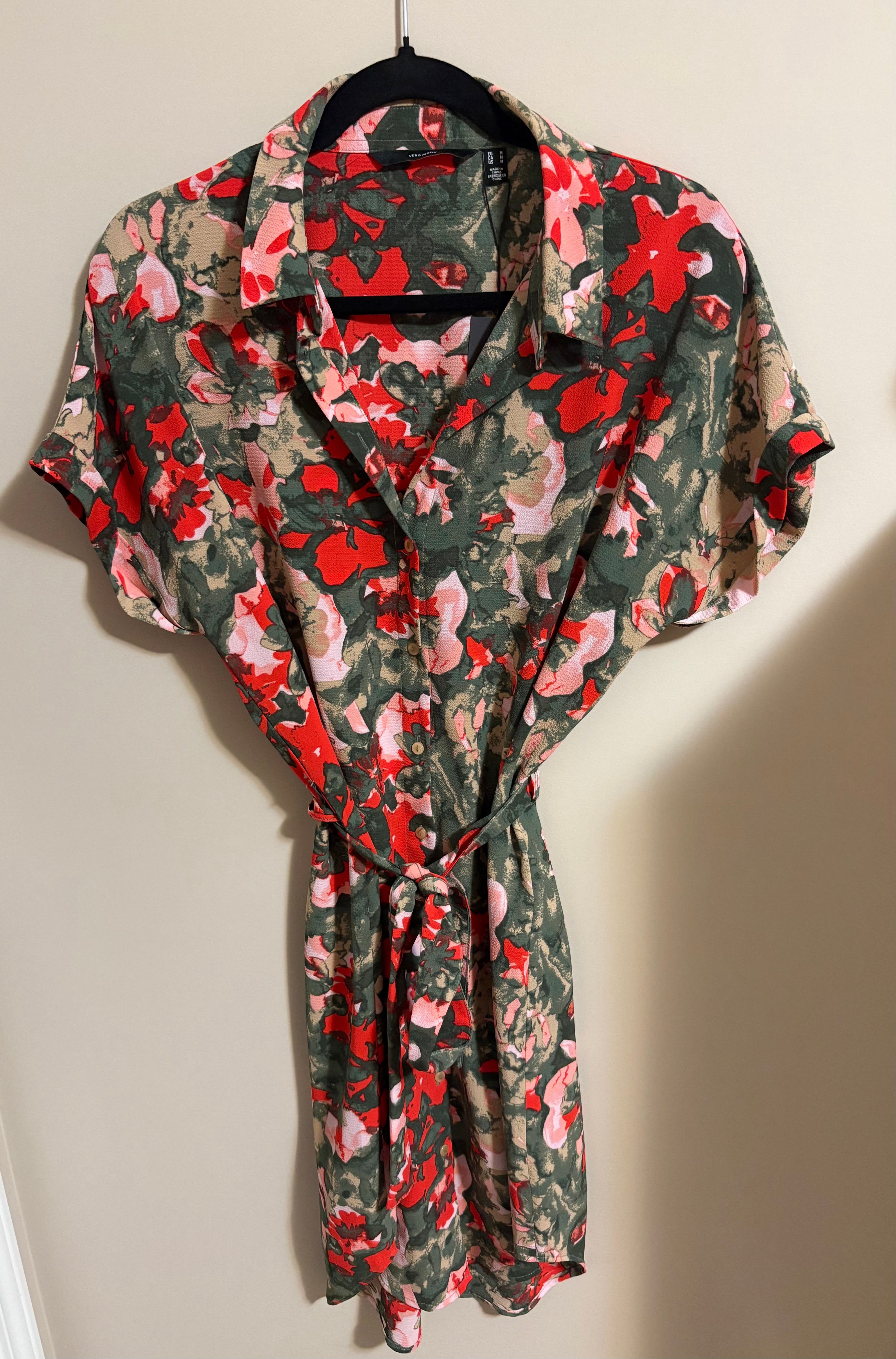NWT Vero Moda Short Sleeve Shirt dress