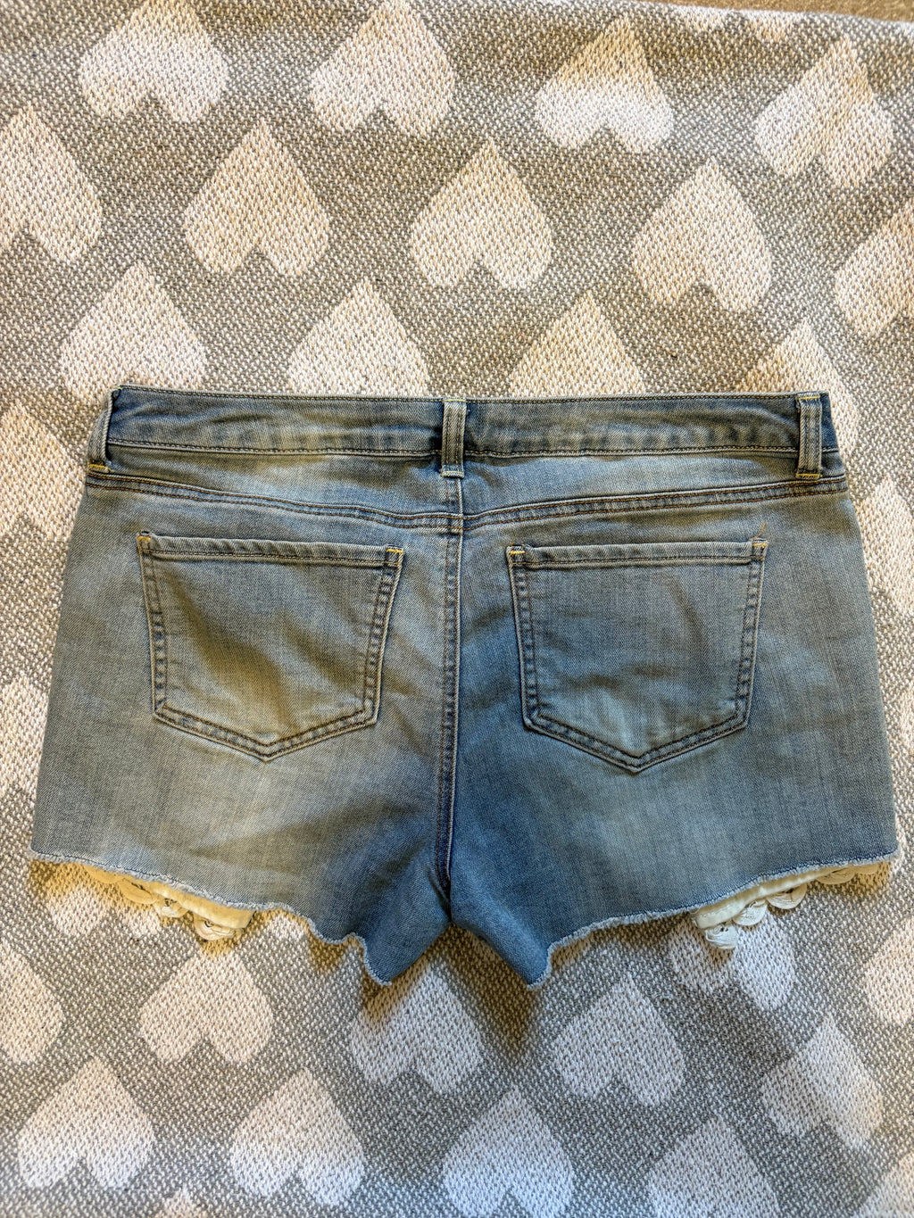 Dex Lace Denim Shorts