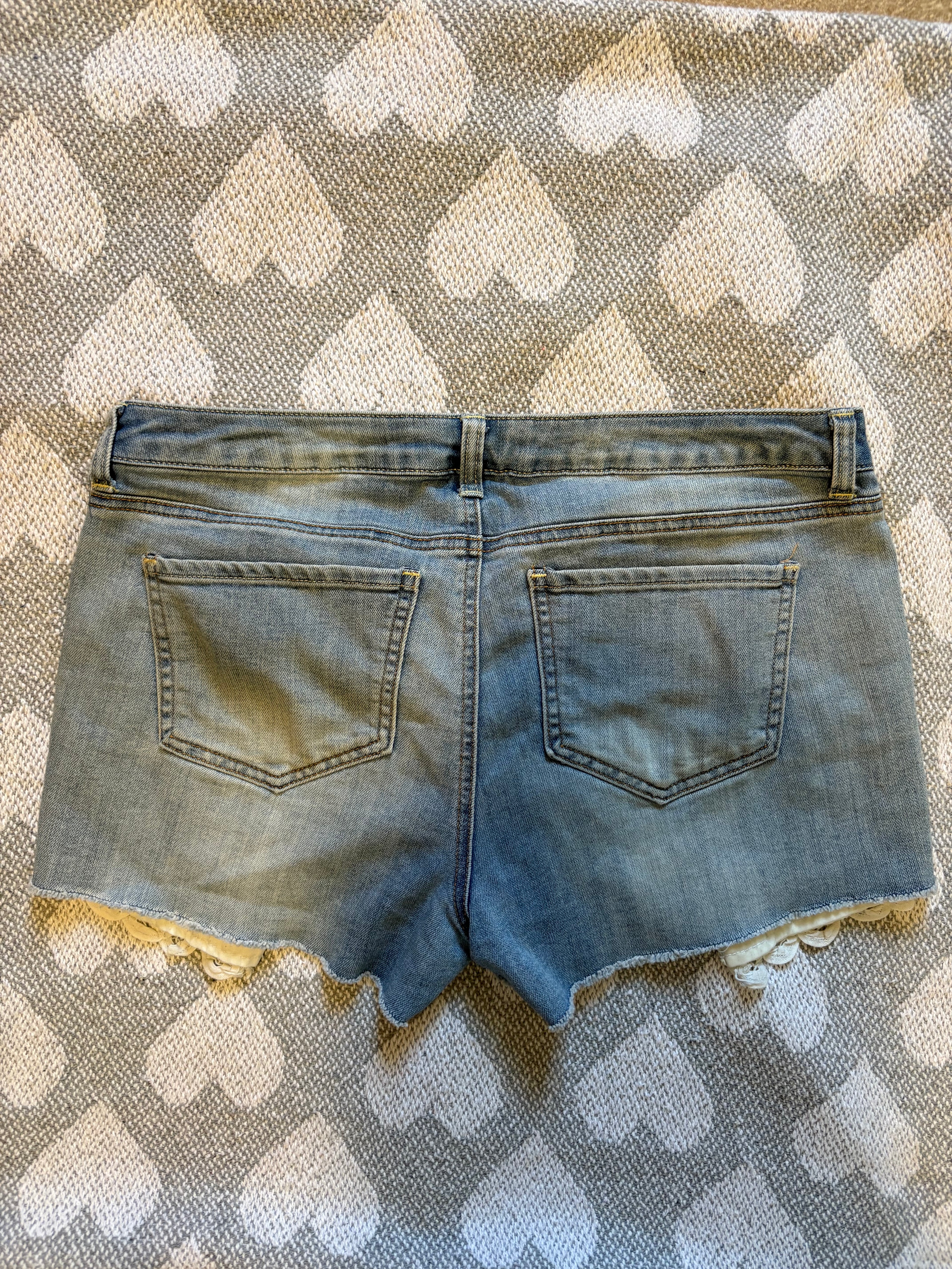 Dex Lace Denim Shorts