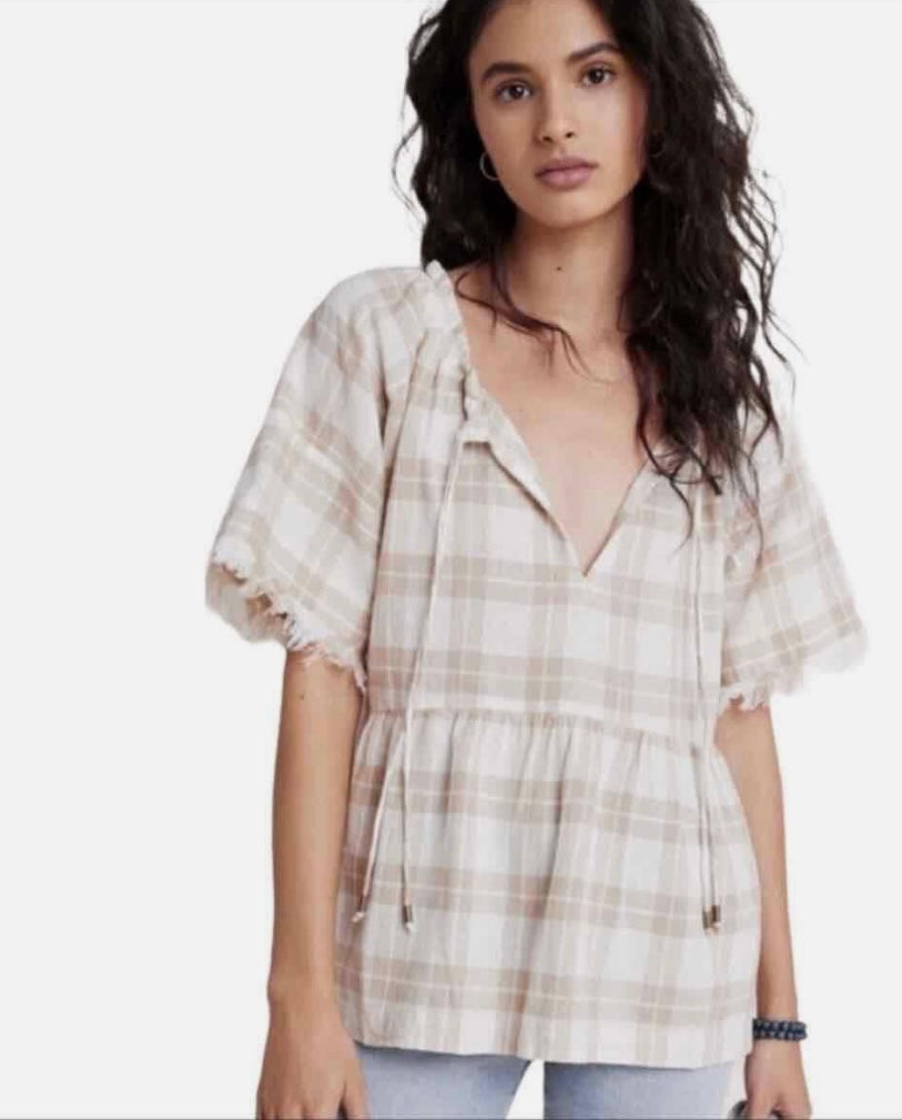 Anthropologie Pilcro Peplum Blouse