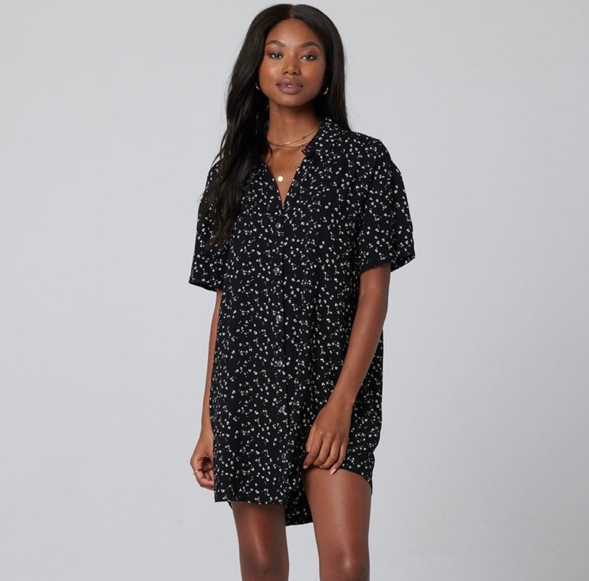 Saltwater Luxe Spotted Shirtdress