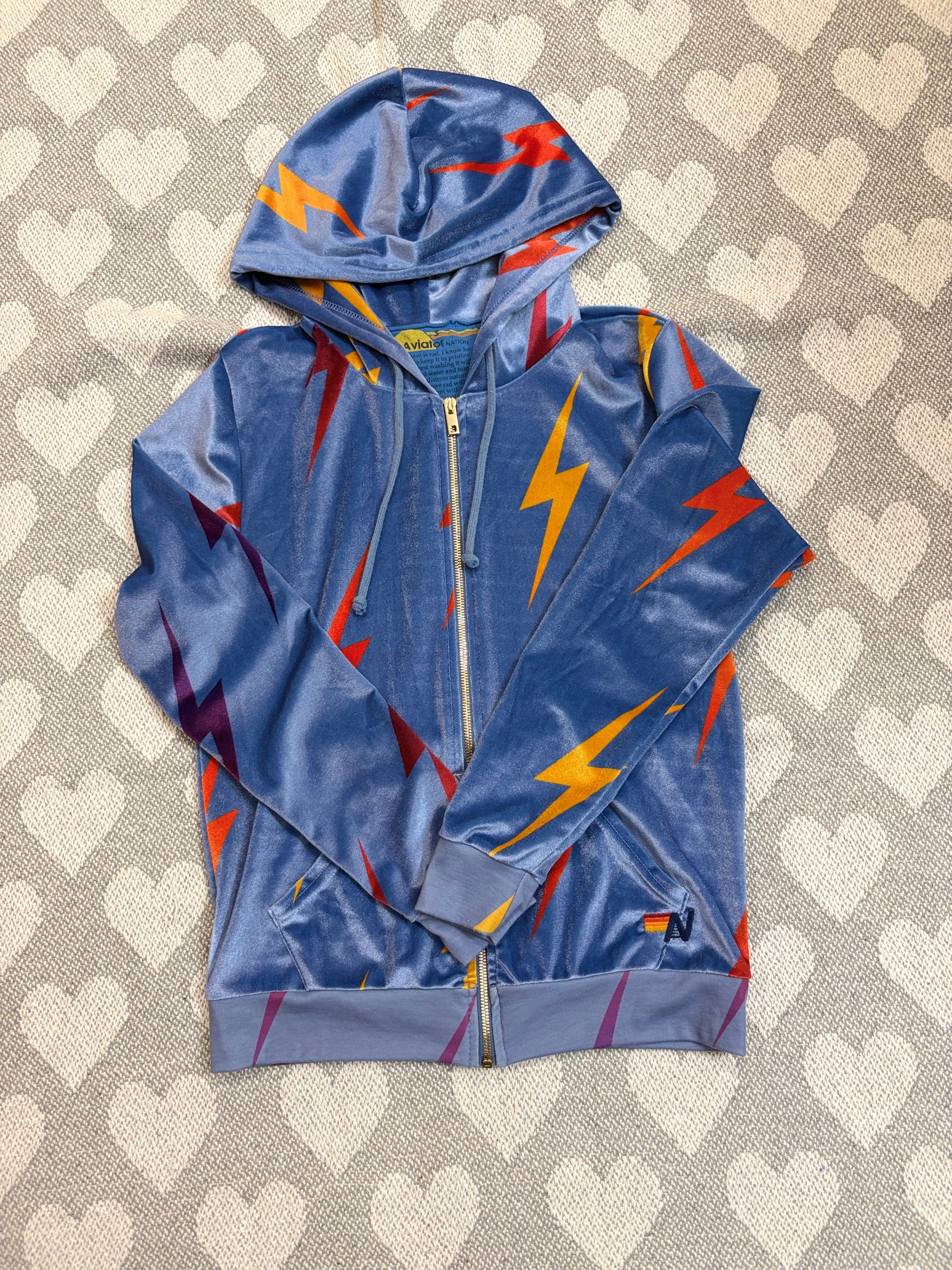 Aviator Nation Velvet Bolt hoodie