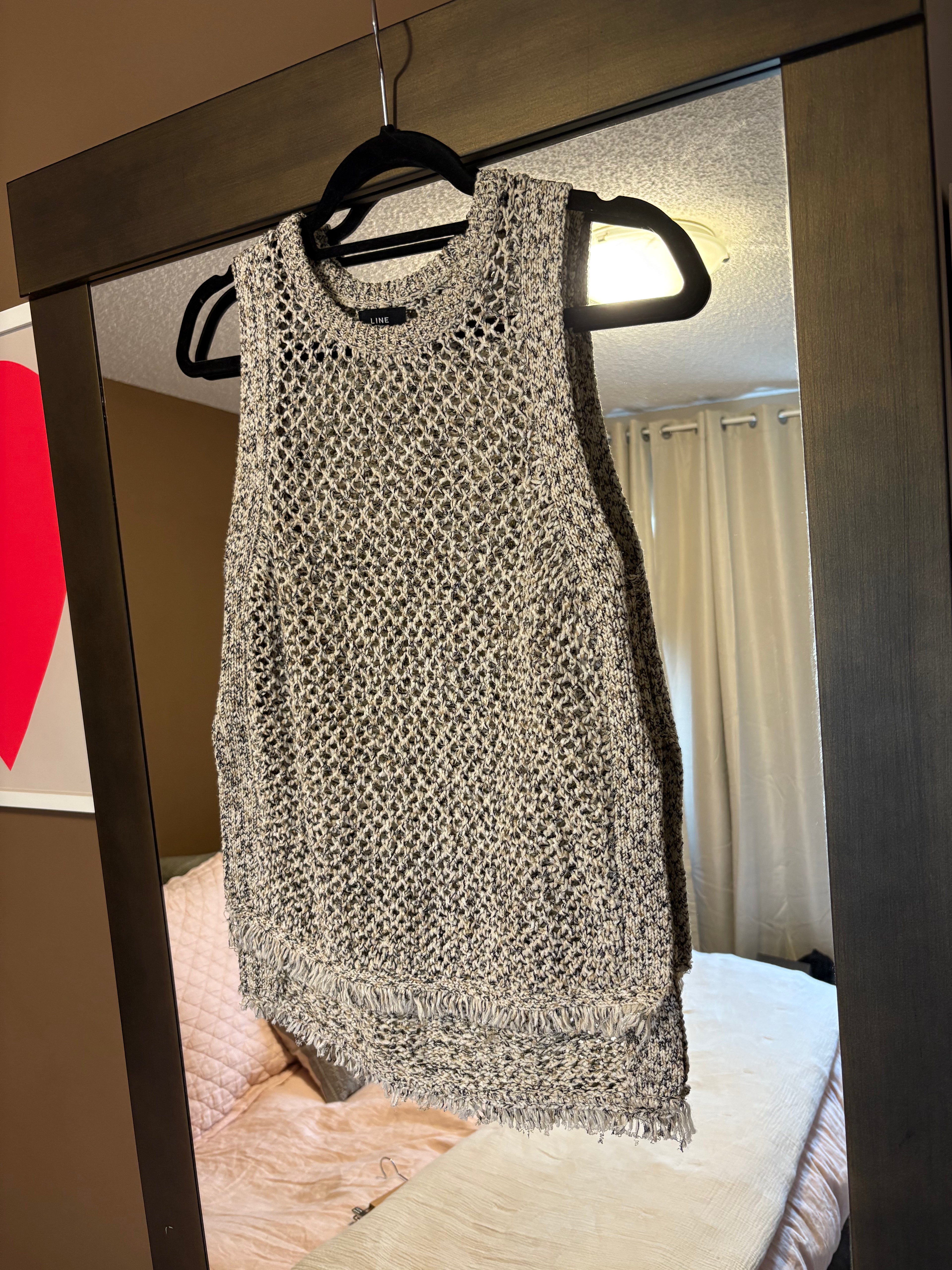 Line the Label Crotchet Tank