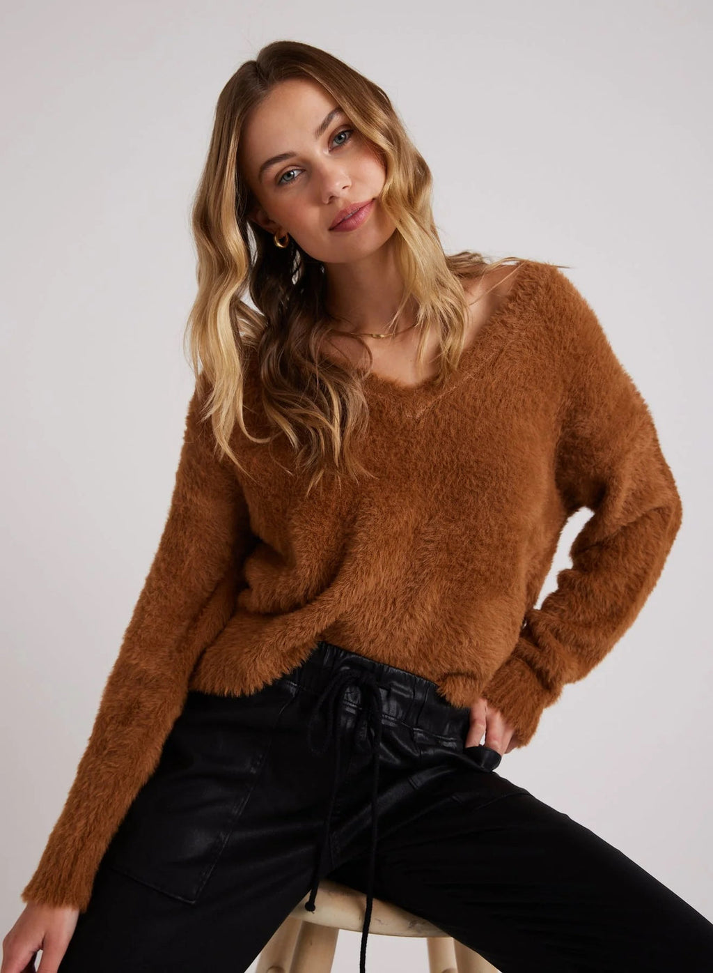 Bella Dahl Slouchy V Neck Sweater