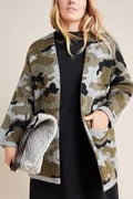 Anthropologie Vera Camo Cardigan