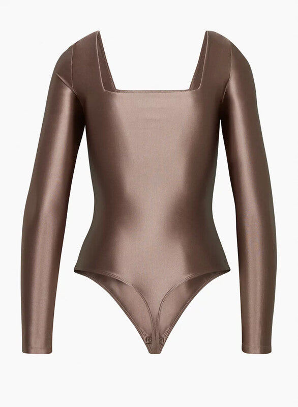 NWT Babaton Satinette Square Neck Bodysuit