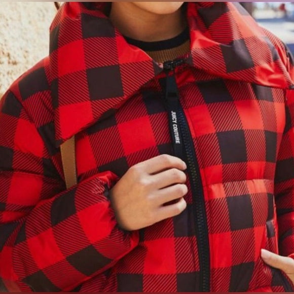 Juicy Couture Black Label Buffalo Check Puffer